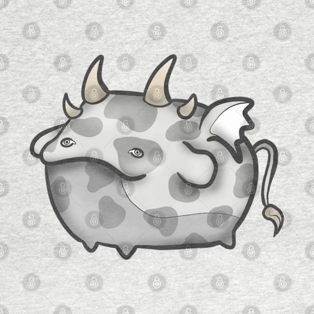 Cute Cow Dragon by mizaarte